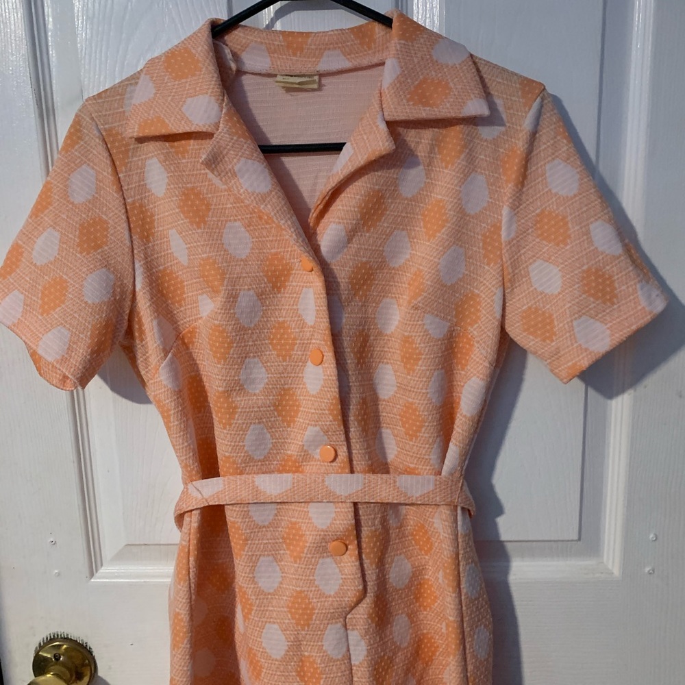 🔥Host pick🔥Vintage coral polka dot dress - Picture 12 of 16